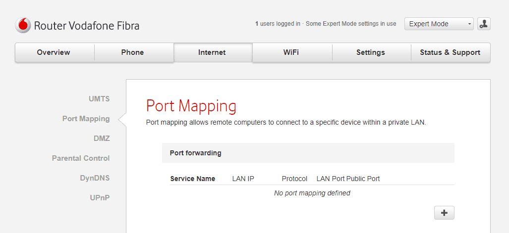 Port Mapping in Router
